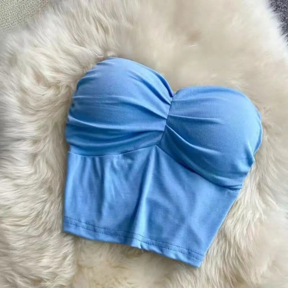 Solid Backless Crop Cami