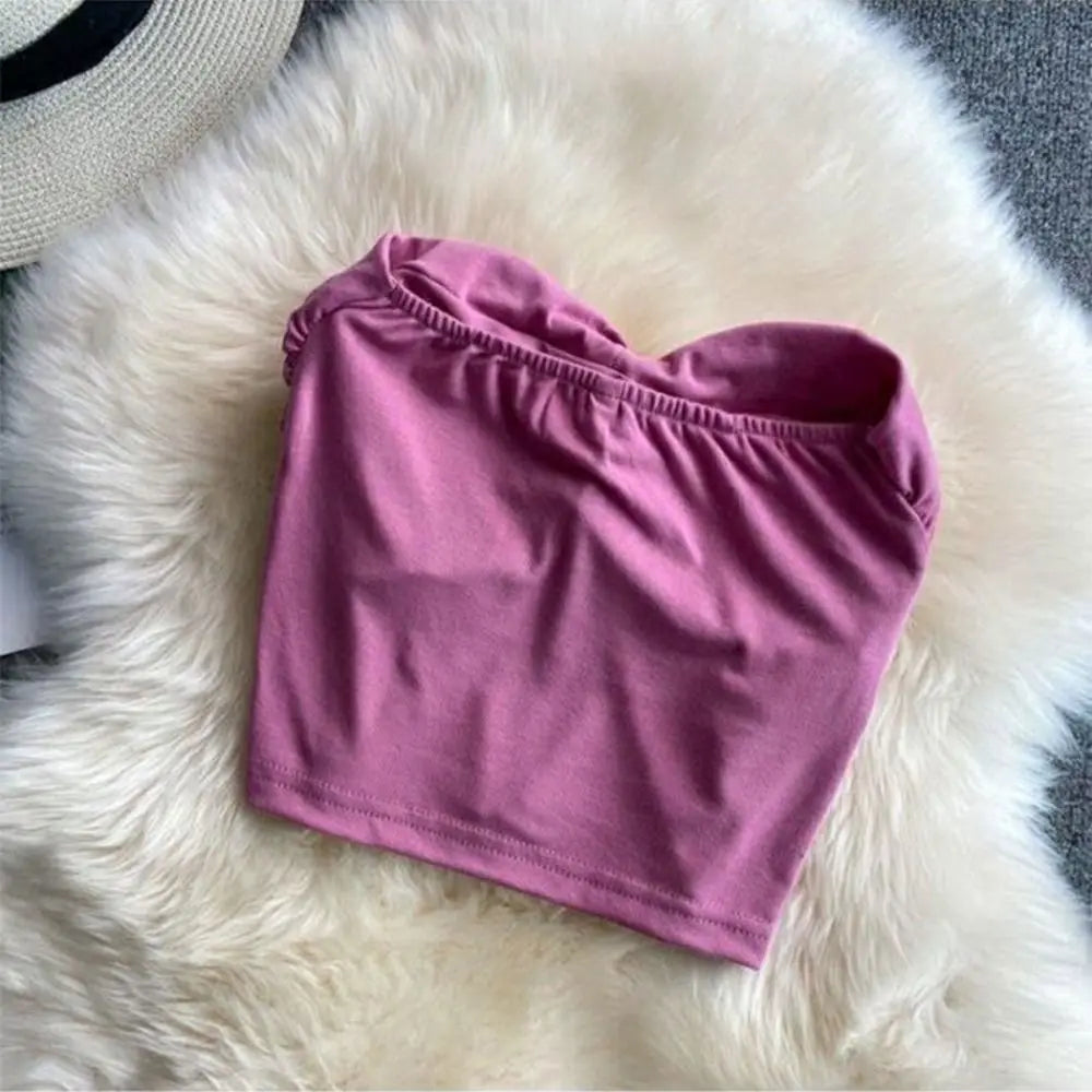 Solid Backless Crop Cami