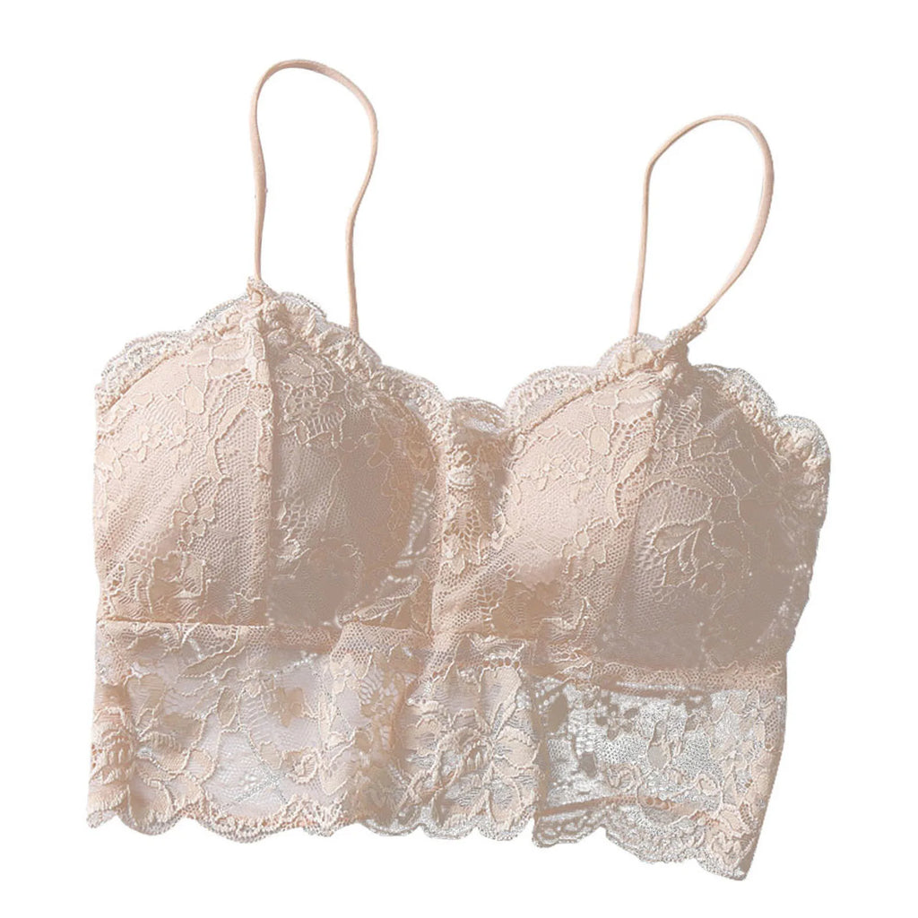 Lace Bralette Bustier Crop Top