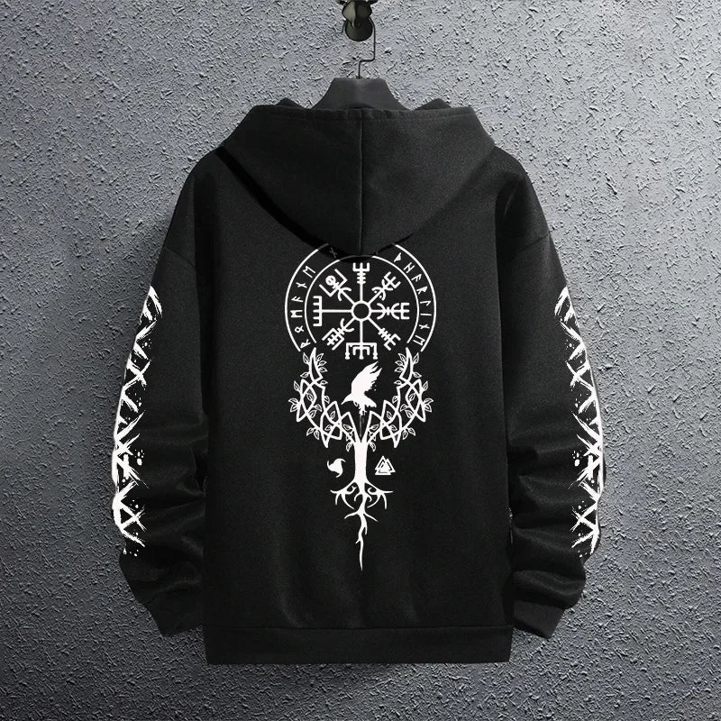 Sporty Pullover Hoodie Sweatshirt