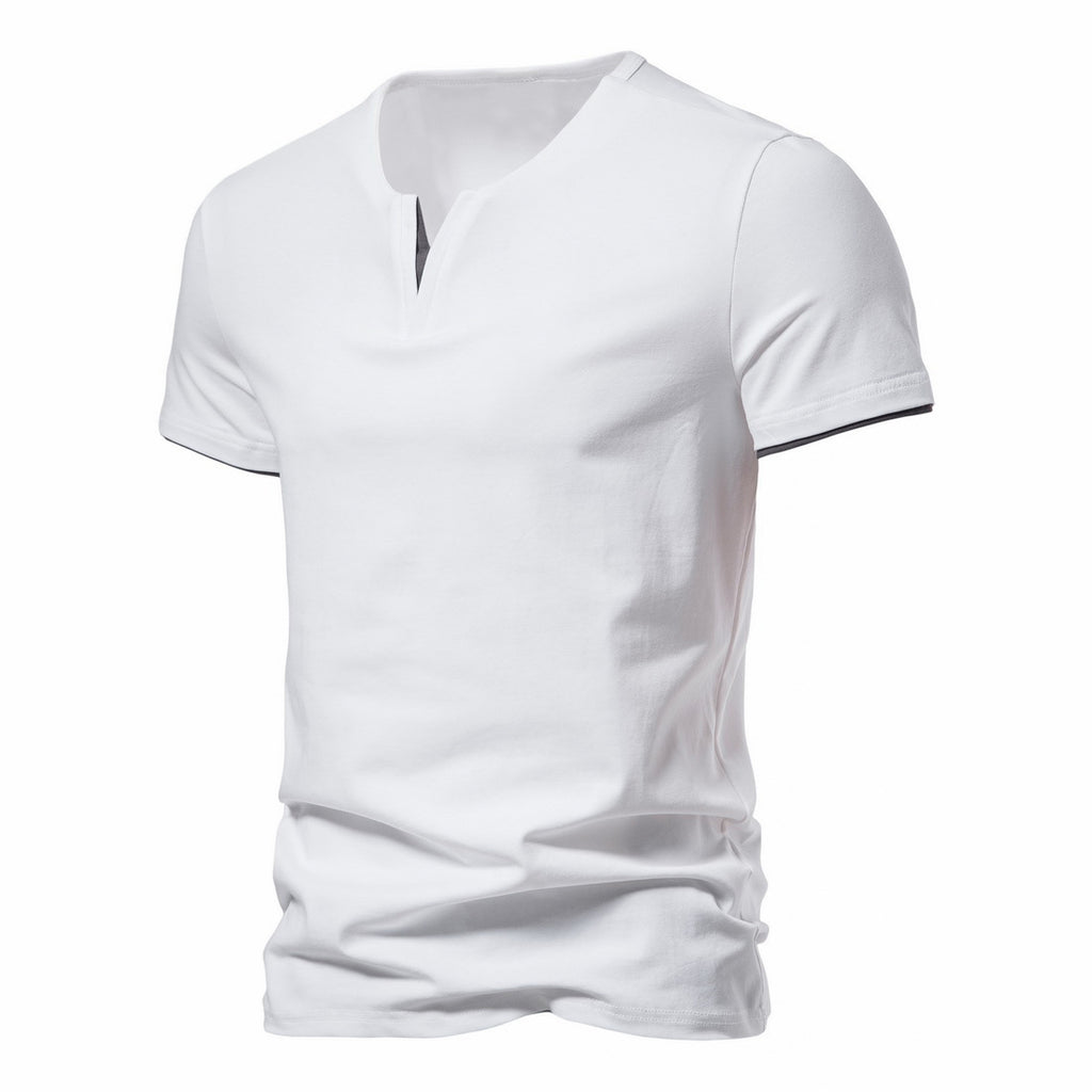 Slim Fit Henley Short Sleeve T-Shirt