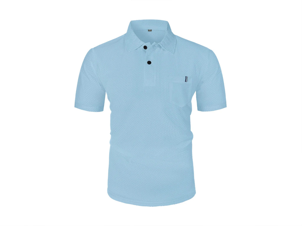 Ice Silk Lapel Polo Shirt