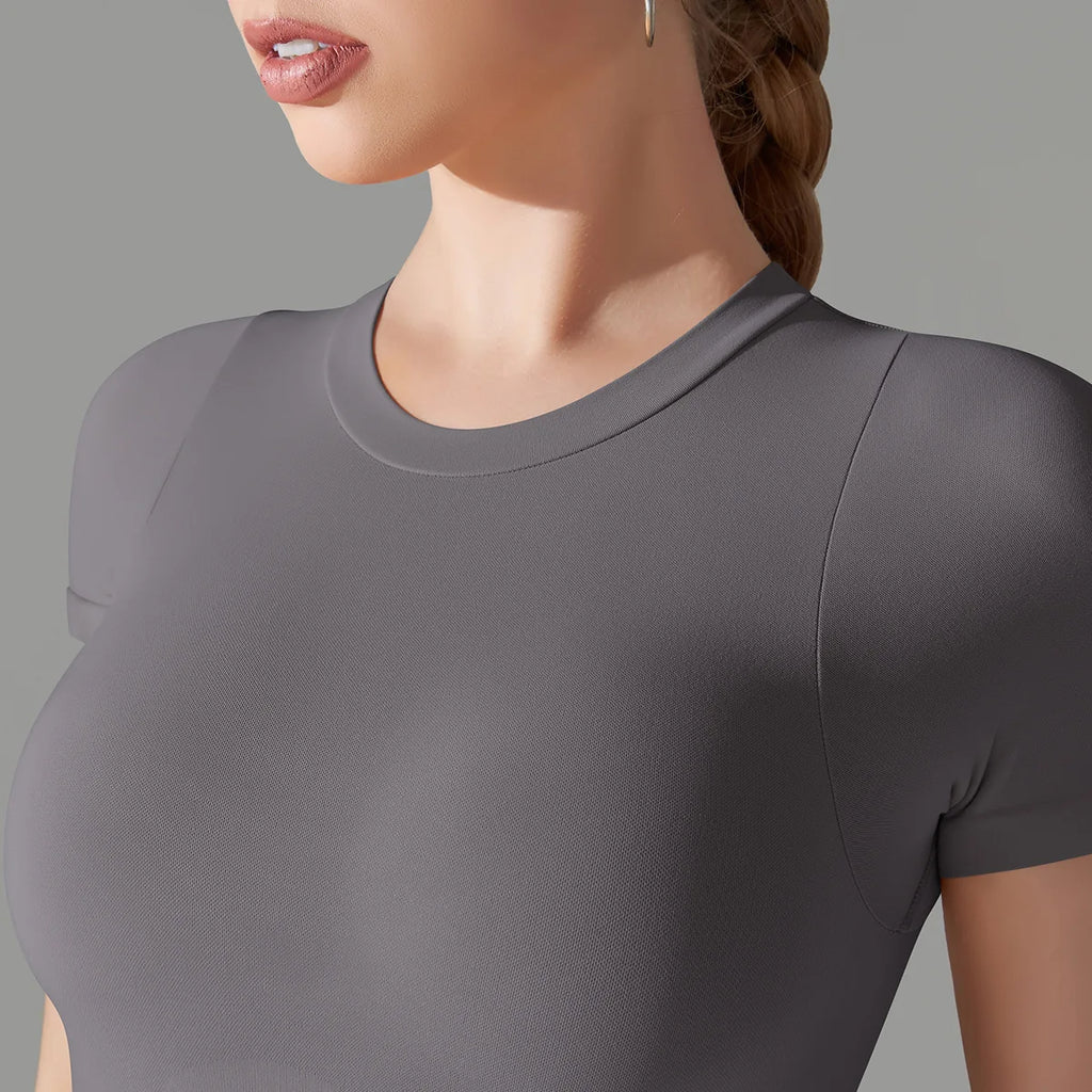 Women's Seamless Shapewear Short-Sleeve Bodysuit