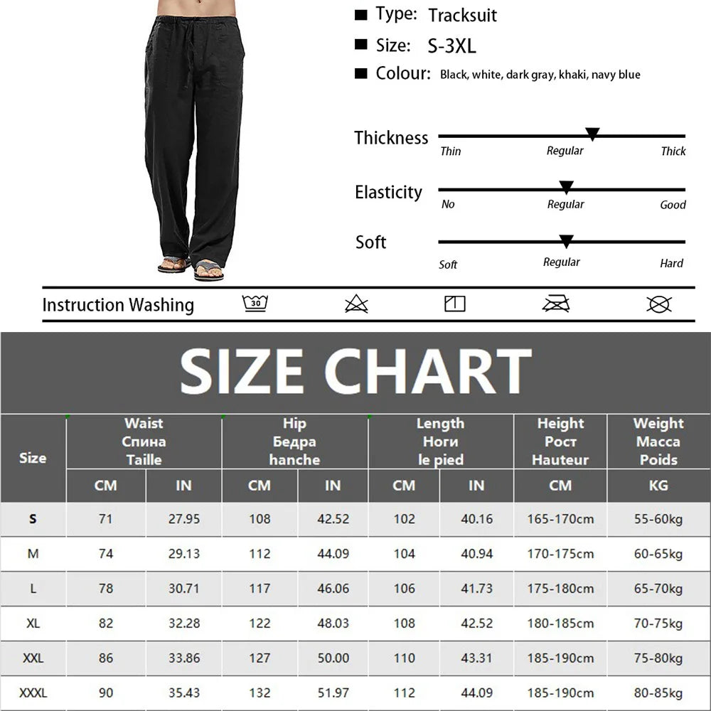 Loose Fit Summer Resort Pants