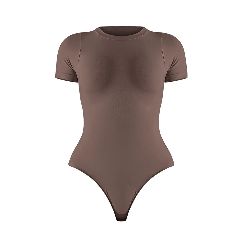 Women's Seamless Shapewear Short-Sleeve Bodysuit