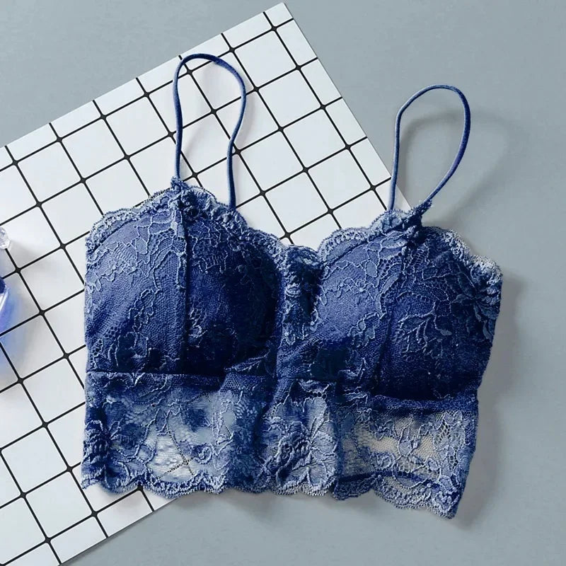 Lace Bralette Bustier Crop Top
