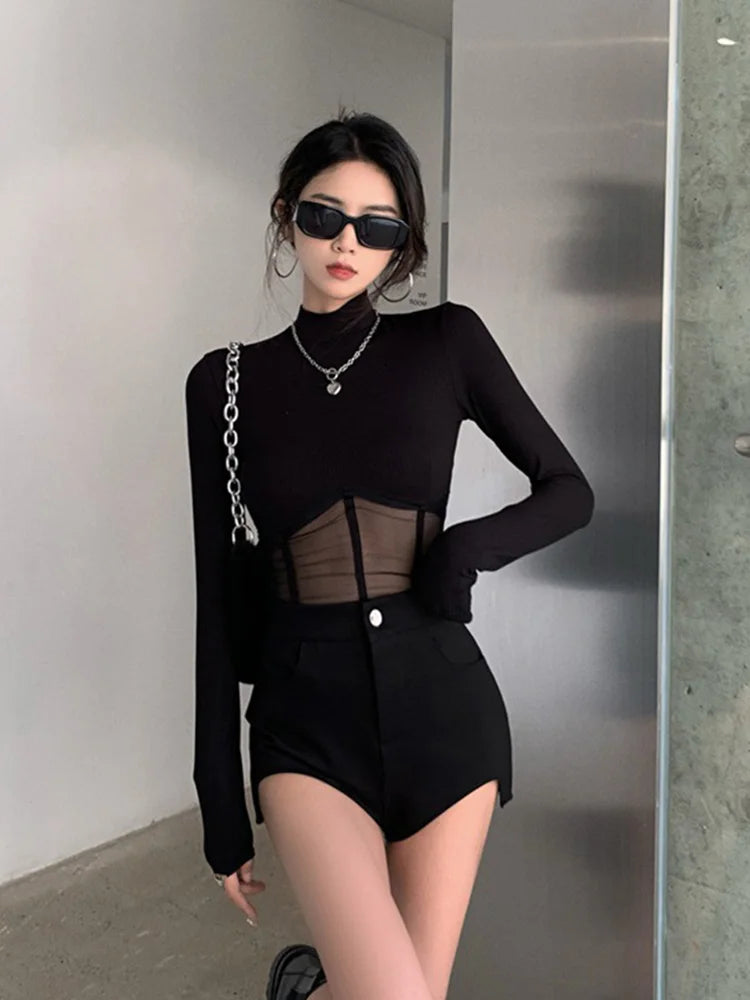 Skinny Long Sleeve Crop Tee