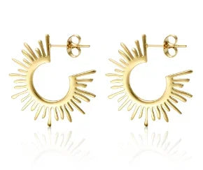 Women's Luxury Zircon Geometric Circle Hoop Earrings