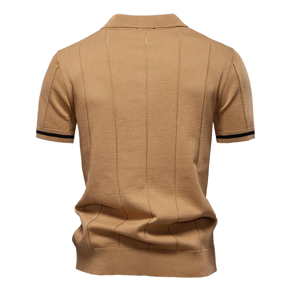Slim Fit Zip Polo Shirt
