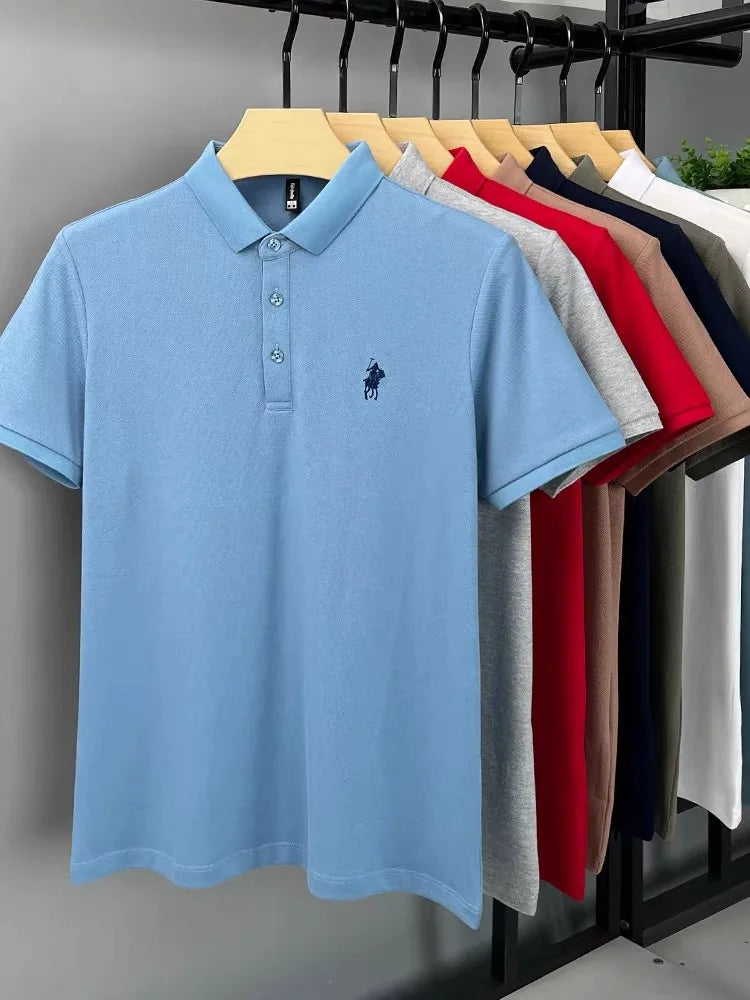 Embroidered Cotton Polo Shirt
