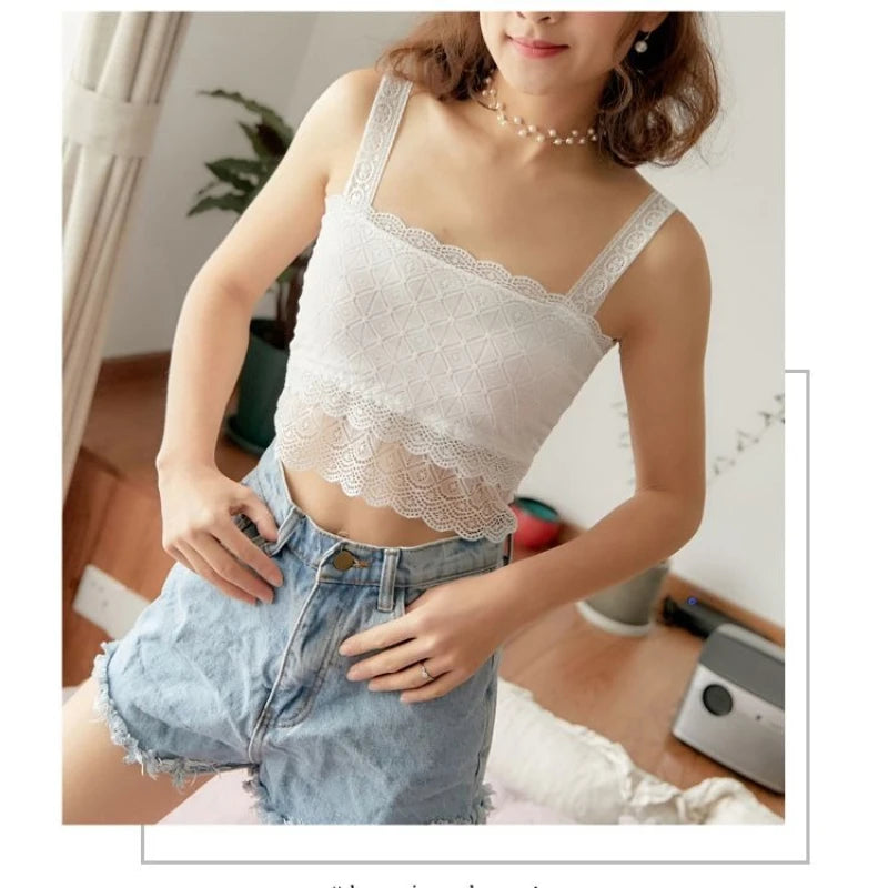 Lace Camisole with Chest Pads