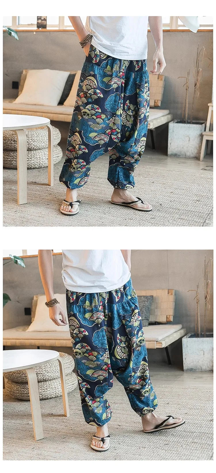 Vintage Harem Drop Crotch Joggers
