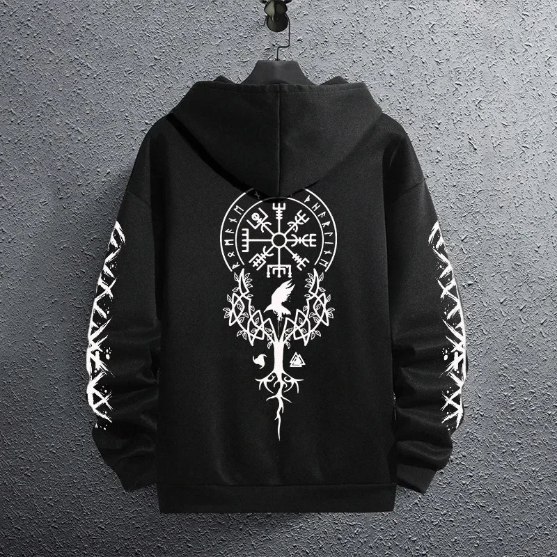 Sporty Pullover Hoodie Sweatshirt