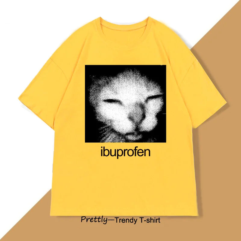 Ibuprofen Cat Meme Graphic Tee