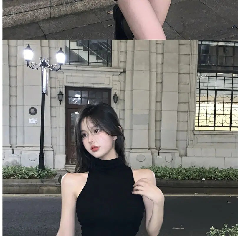 High Neck Bodycon Dress