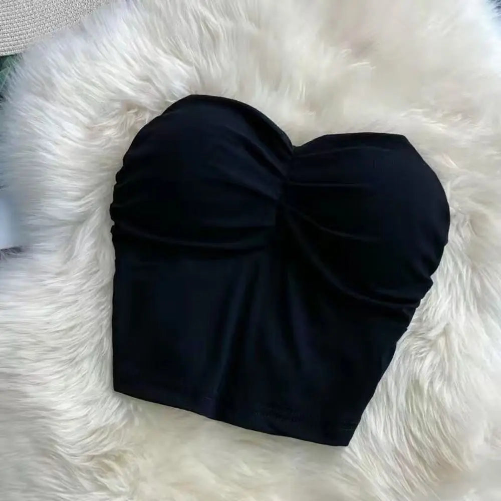 Solid Backless Crop Cami