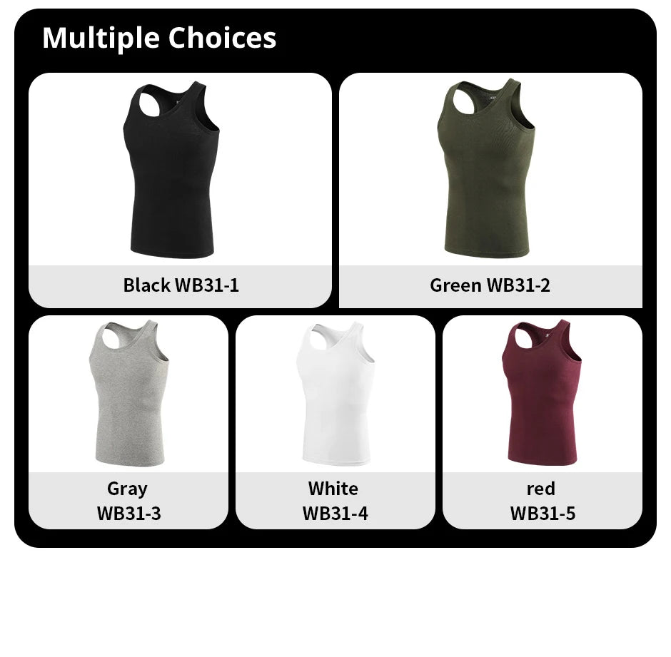 Slim Fit Sleeveless Cotton Vest (3-Pack)