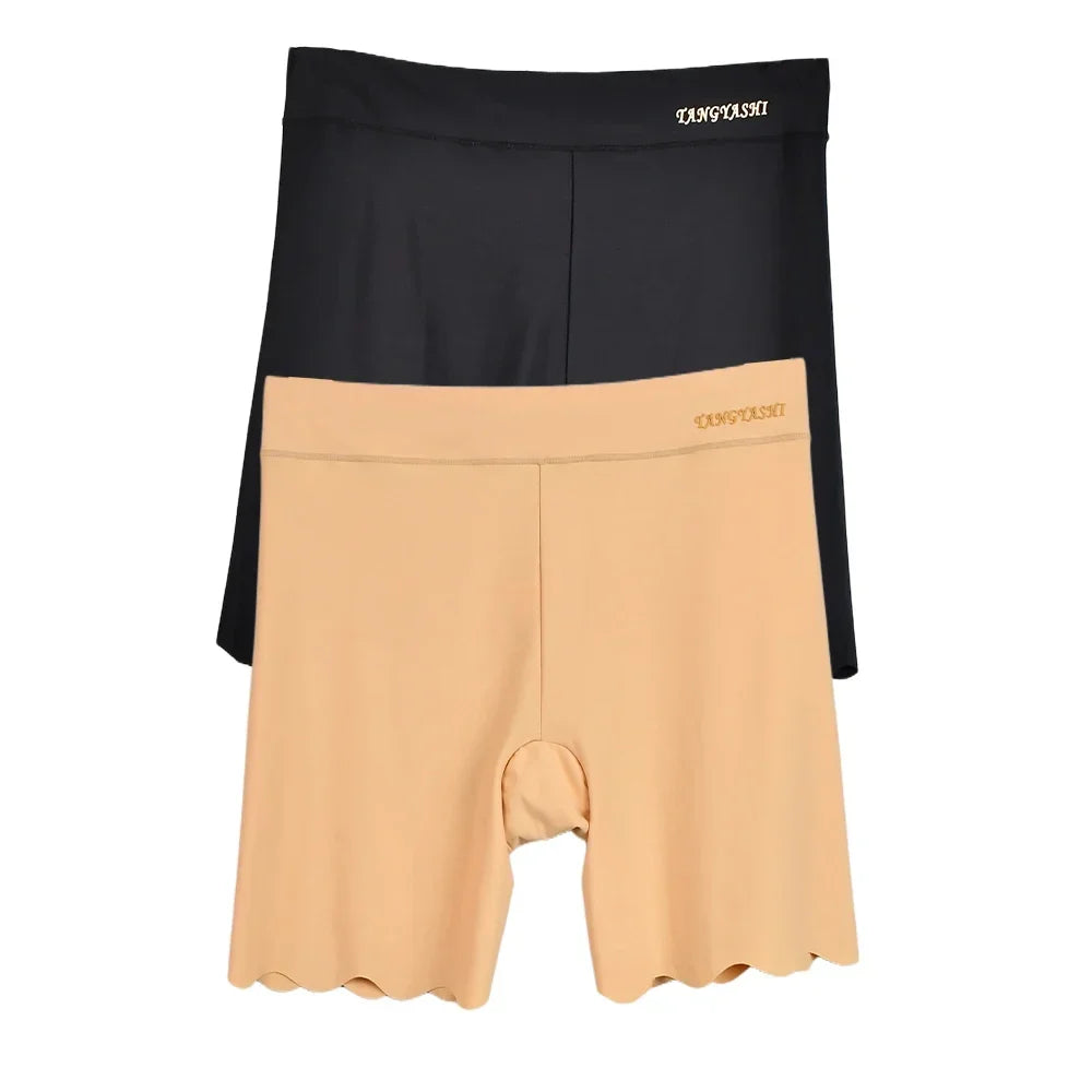 Women's Seamless Ice Silk Safety Shorts