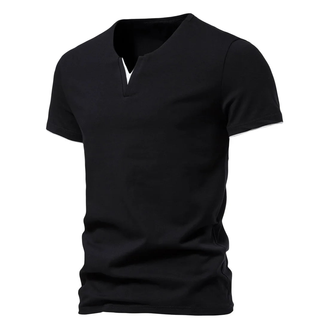 Slim Fit Henley Short Sleeve T-Shirt