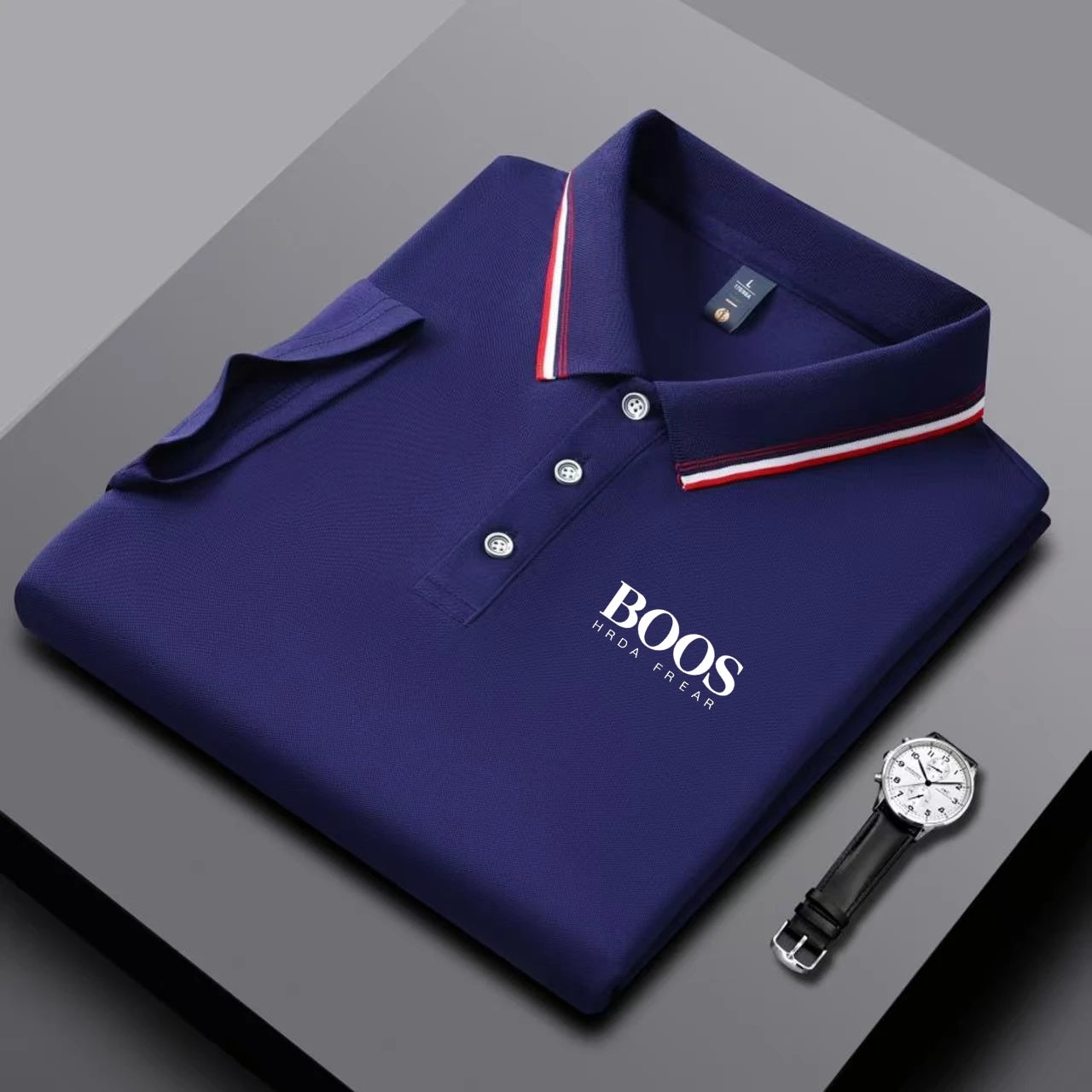 Breathable Embroidered Polo Shirt