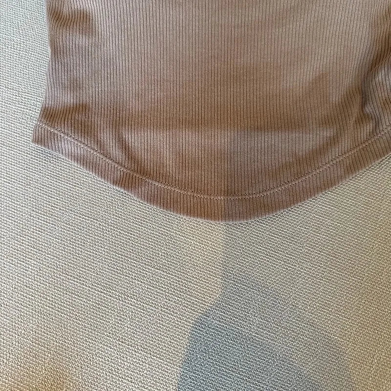 Pure Color Slim Strap Vest