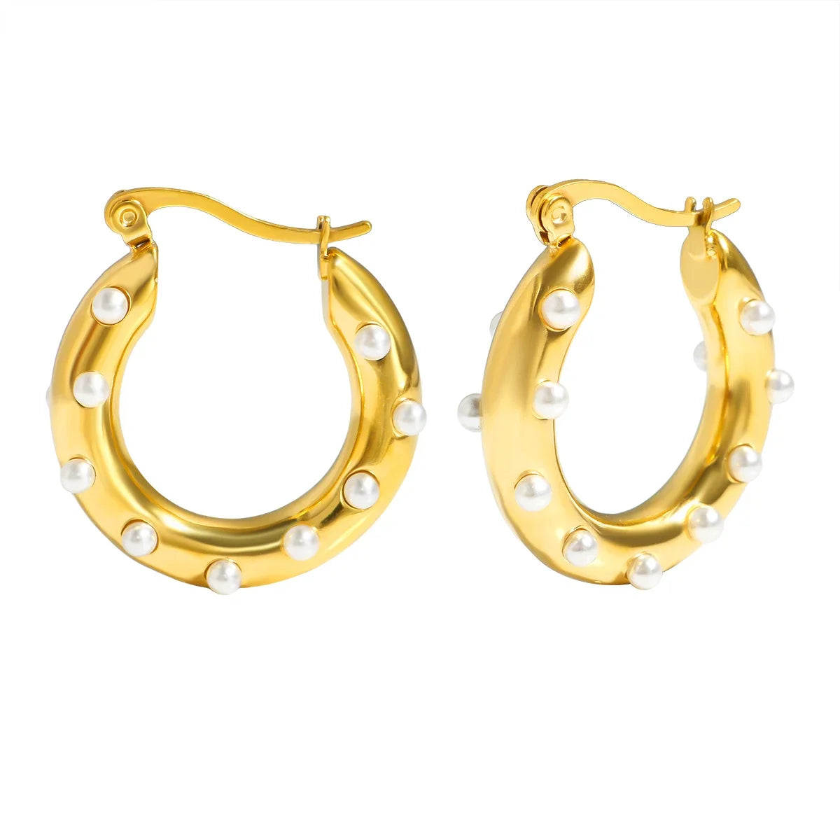 Women's Luxury Zircon Geometric Circle Hoop Earrings