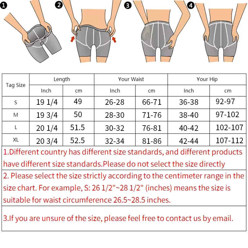 Women's High Waist Anti-Chafing Safety Shorts