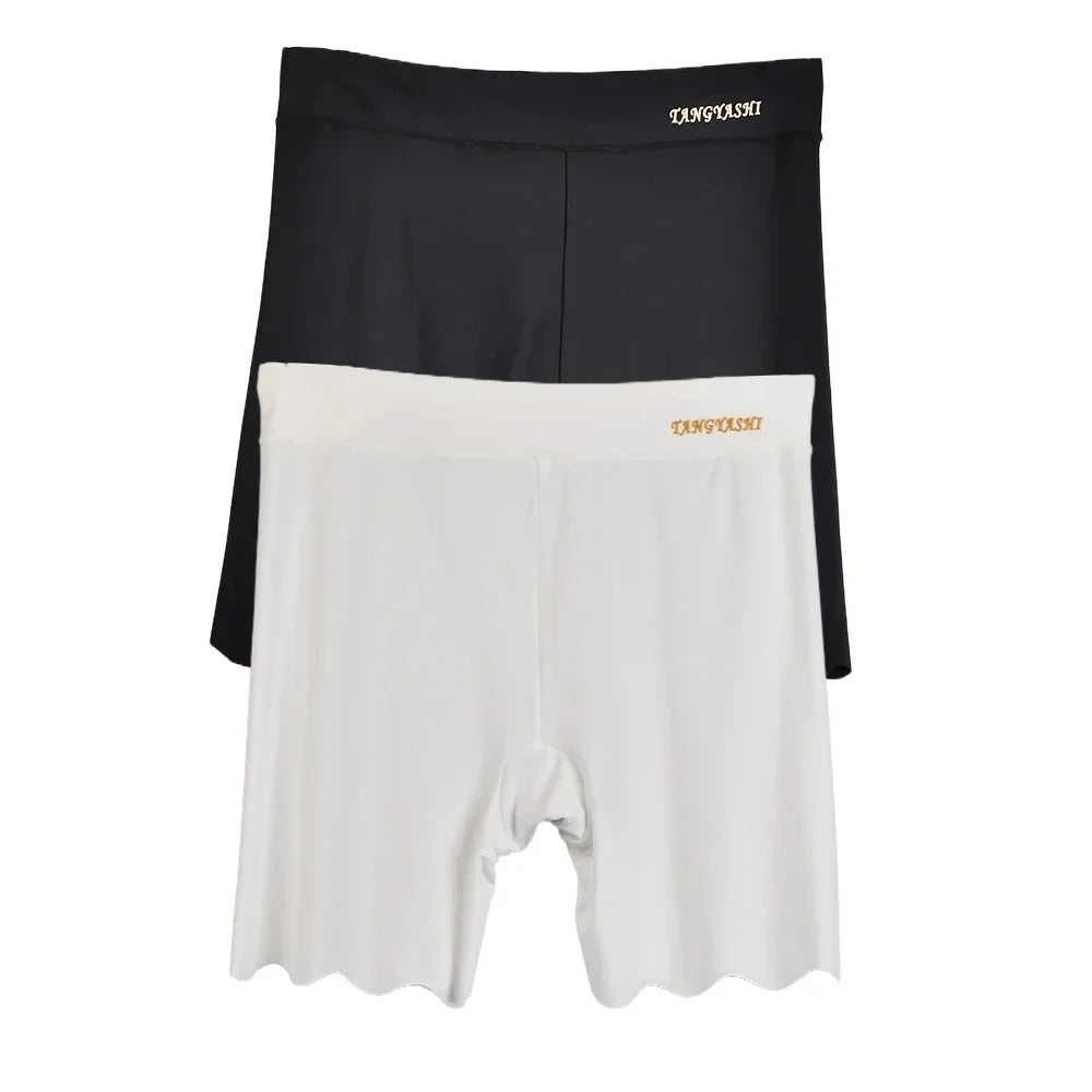 Women's Seamless Ice Silk Safety Shorts