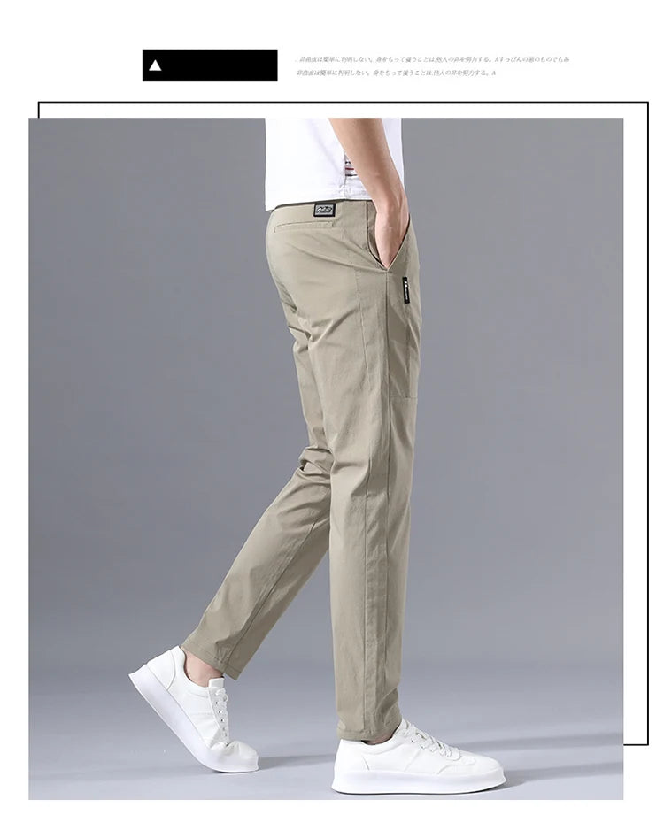 Slim Fit Stretch Chino Trousers