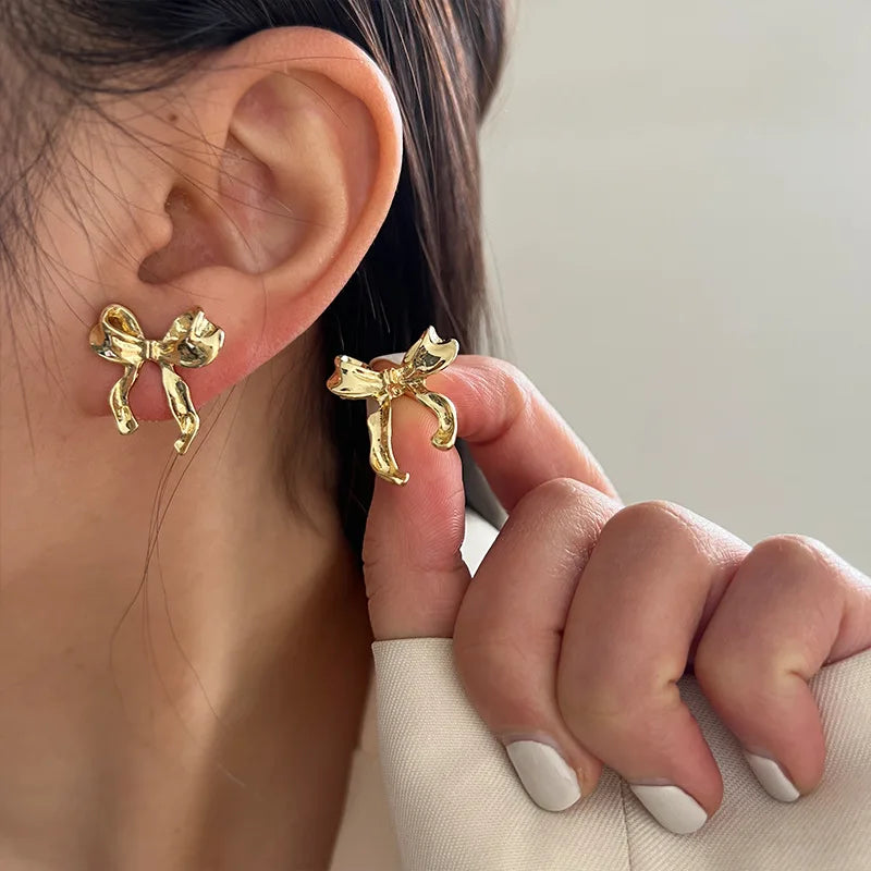 Women's Sweet & Cool Bow Knot Stud Earrings