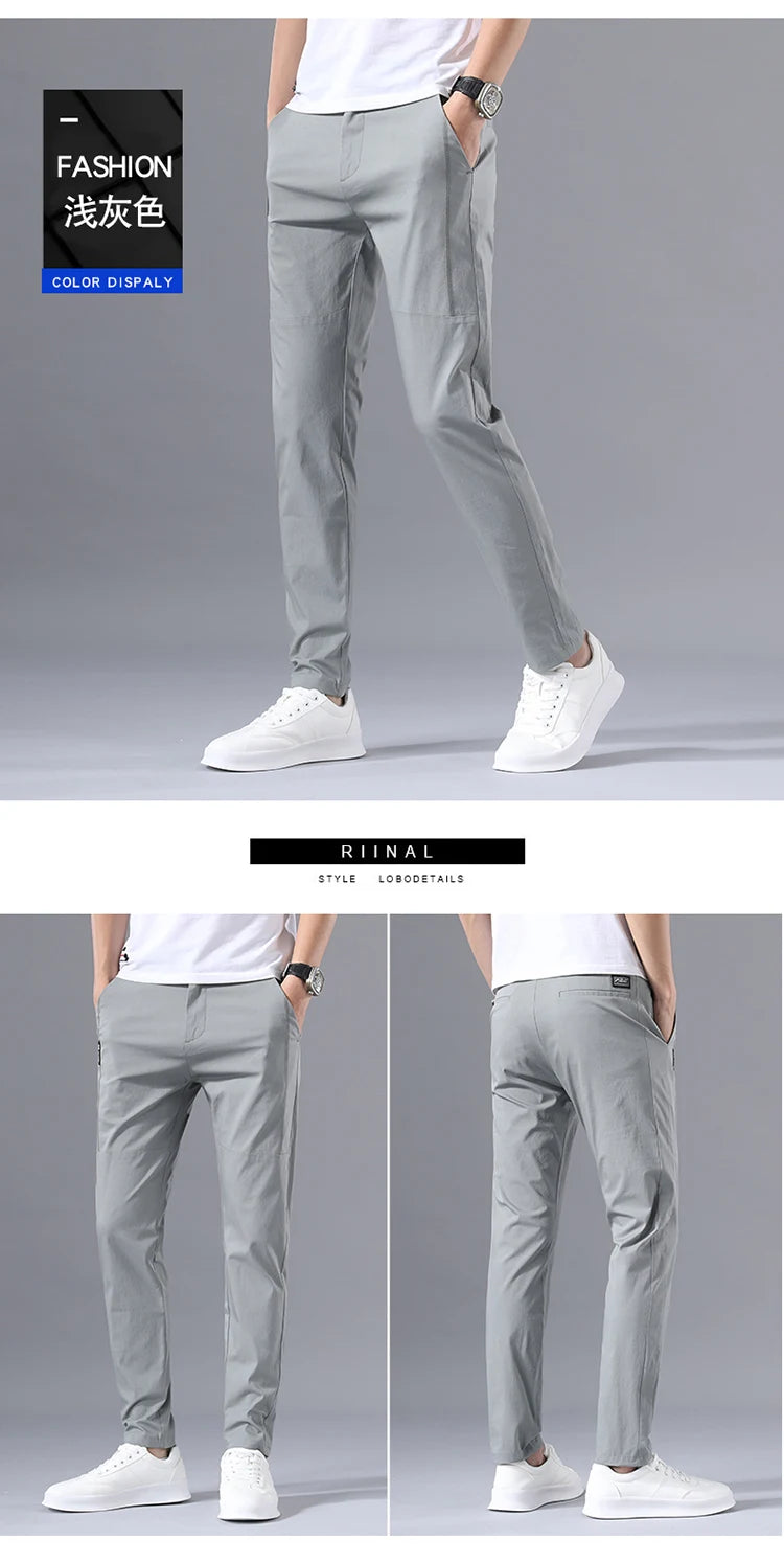 Slim Fit Stretch Chino Trousers
