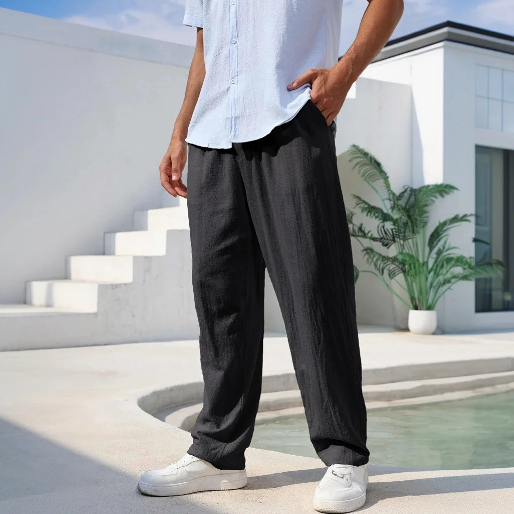 Cotton Linen Beach Sweatpants